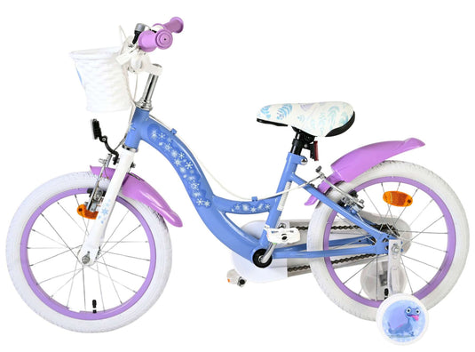 Volare disney frozen 2 kinderfiets - meisjes - 16 inch - blauw paars - twee handremmen