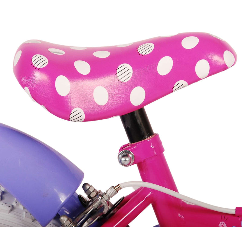 Load image into Gallery viewer, Disney minnie cutest ever! kinderfiets - meisjes - 12 inch - roze - twee handremmen
