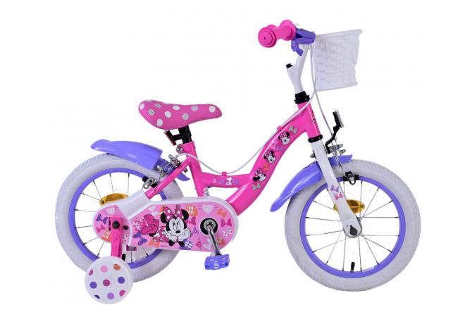 Disney Minnie Kinderfiets - Meisjes - 14 inch - Roze - Twee handremmen