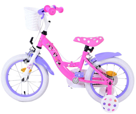 Disney Minnie Kinderfiets - Meisjes - 14 inch - Roze - Twee handremmen