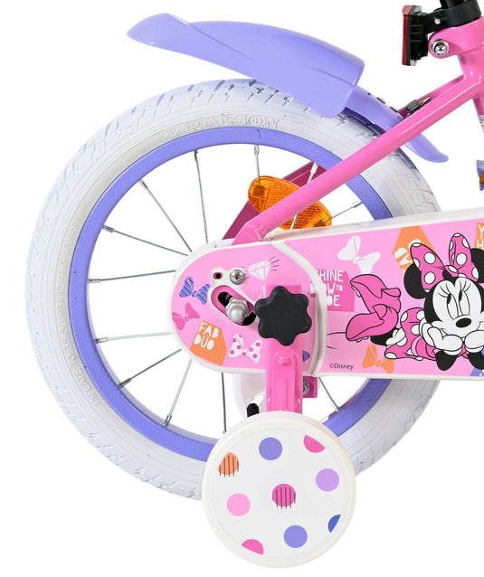 Disney minnie cutest ever! kinderfiets - meisjes - 14 inch - roze