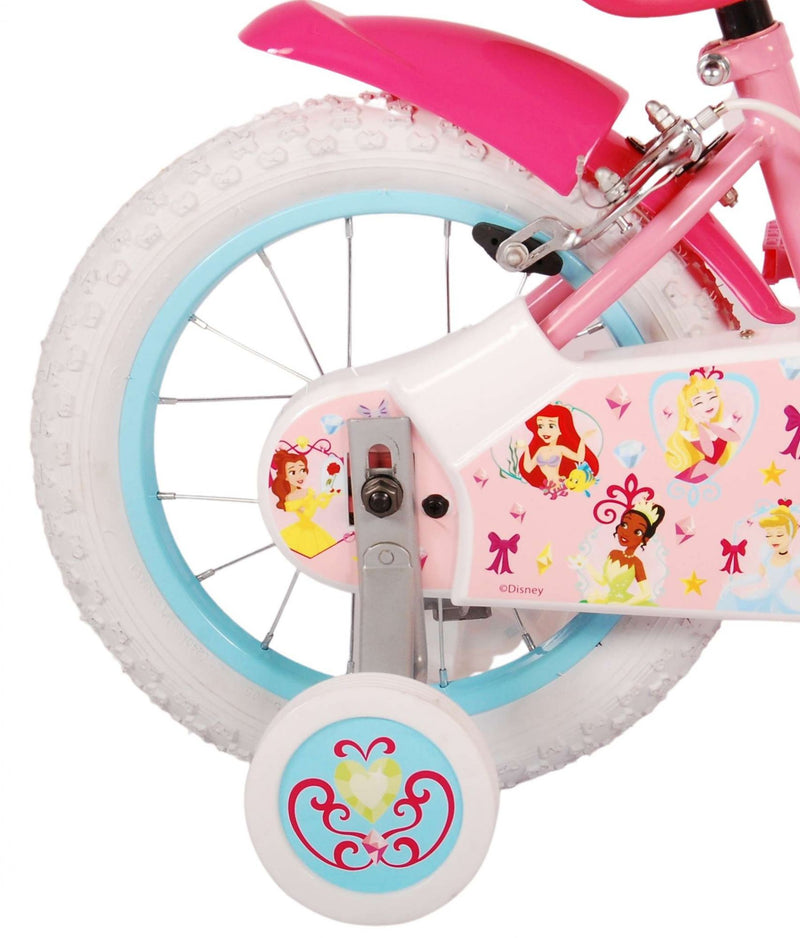 Load image into Gallery viewer, Disney Princess Kinderfiets - Meisjes - 14 inch - Roze - Twee handremmen
