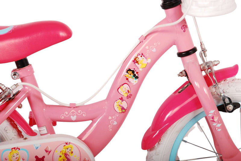 Load image into Gallery viewer, Disney Princess Kinderfiets - Meisjes - 14 inch - Roze - Twee handremmen
