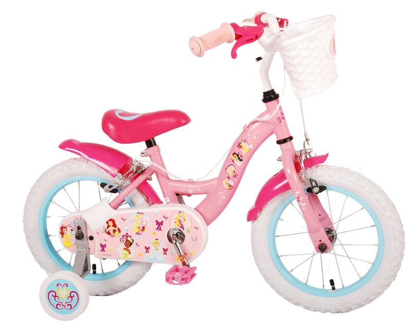 Load image into Gallery viewer, Disney Princess Kinderfiets - Meisjes - 14 inch - Roze - Twee handremmen
