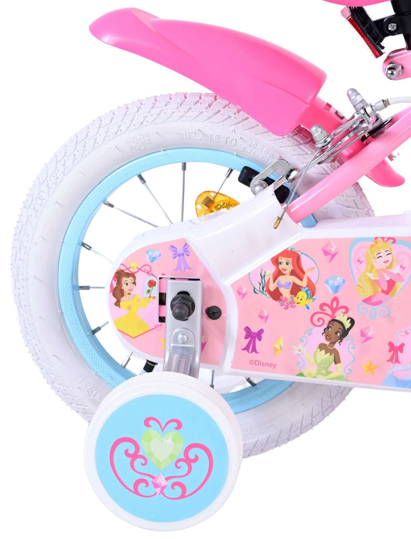 Chargez l'image dans la visionneuse de la galerie, Volare magic royals kinderfiets - meisjes - 12 inch - roze - twee handremmen
