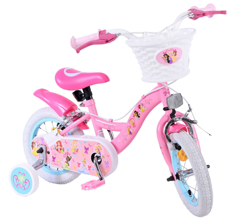 Afbeelding laden in galerijviewer, Volare magic royals kinderfiets - meisjes - 12 inch - roze - twee handremmen
