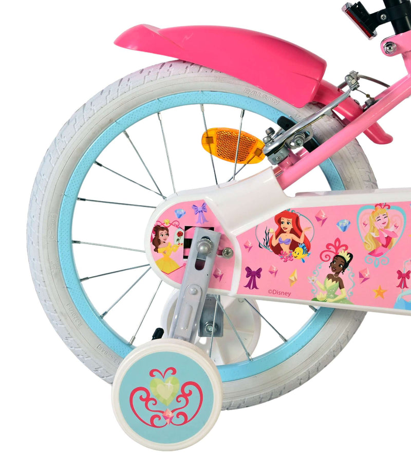 Chargez l'image dans la visionneuse de la galerie, Volare magic royals kinderfiets - meisjes - 16 inch - roze - twee handremmen
