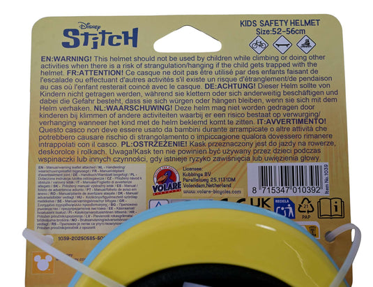Stich kinder helm disney stitch roze 52-56cm