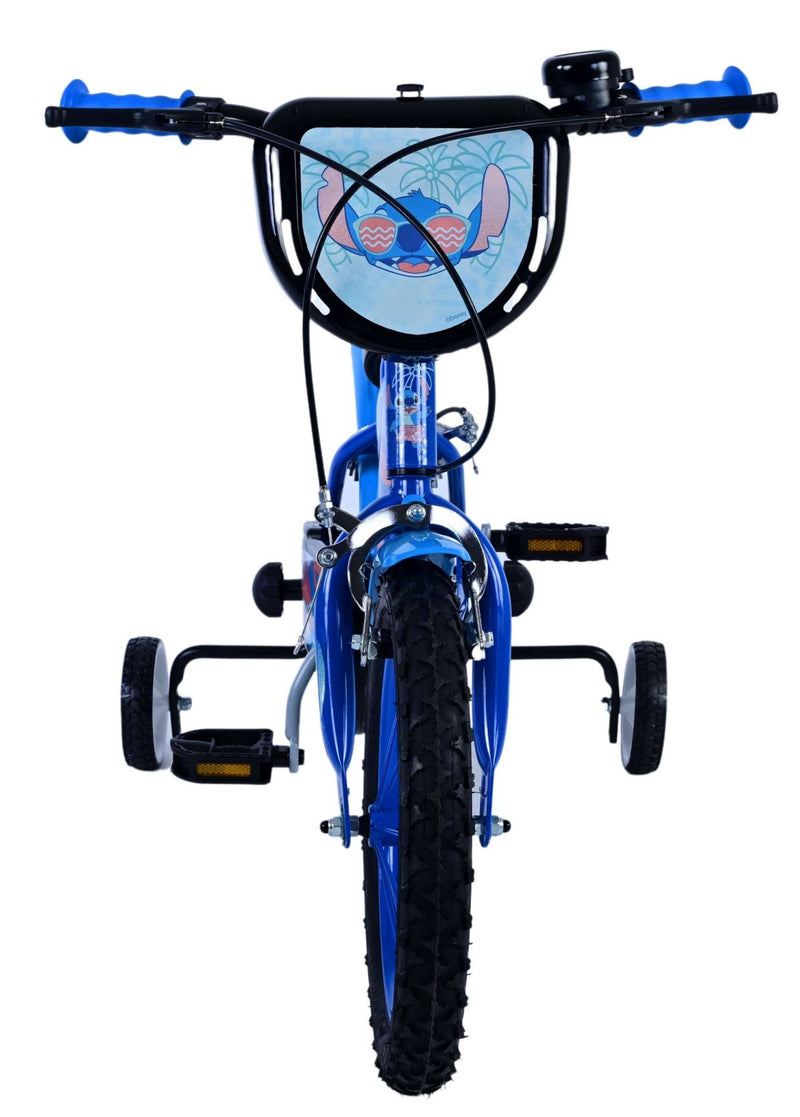Load image into Gallery viewer, Stitch Stitch Kinderfiets Jongens 14 inch Blauw Twee handremmen
