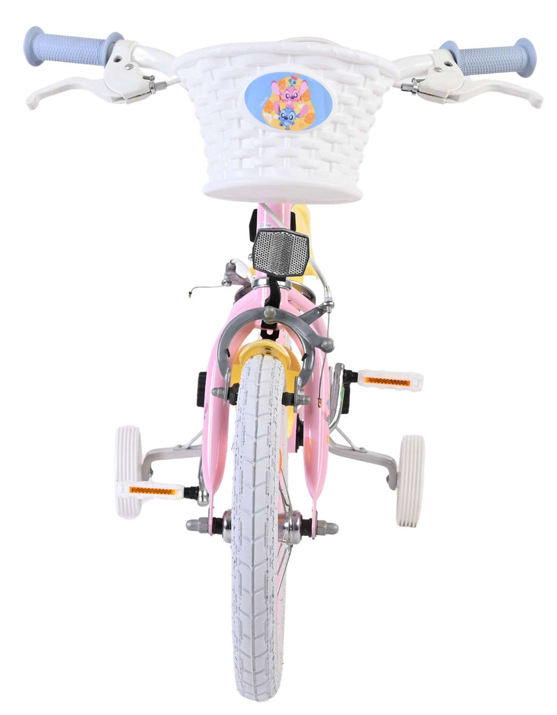 Load image into Gallery viewer, Stich disney stitch kinderfiets - meisjes - 14 inch - roze - twee handremmen
