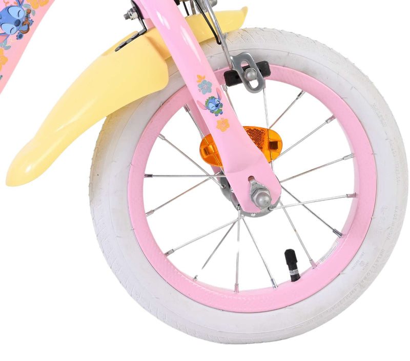 Load image into Gallery viewer, Stich disney stitch kinderfiets - meisjes - 12 inch - twee handremmen - roze
