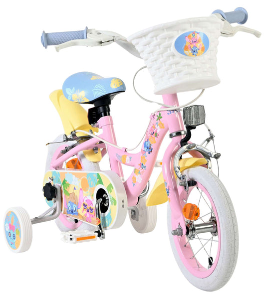 Volare koala kinderfiets - meisjes - 12 inch - roze - twee handremmen