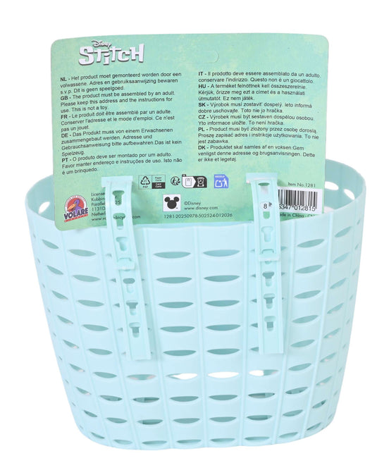 Stich disney stitch plastic mandje - uni - blauw