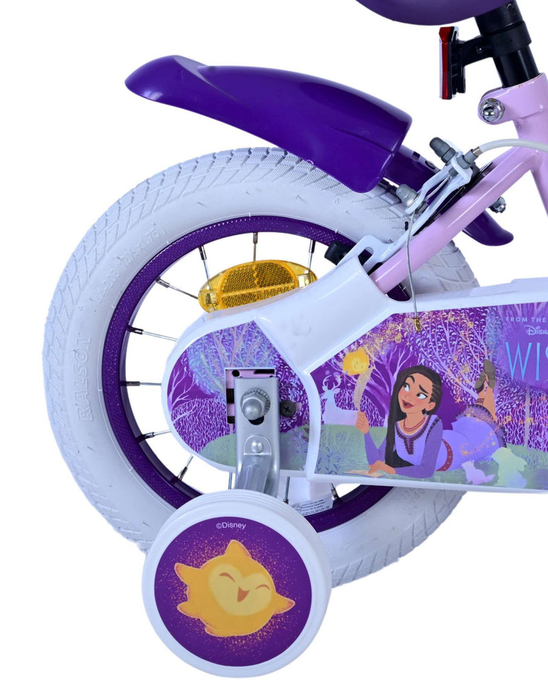 Load image into Gallery viewer, Wunsch disney wish kinderfiets - meisjes - 12 inch - paars - twee handremmen
