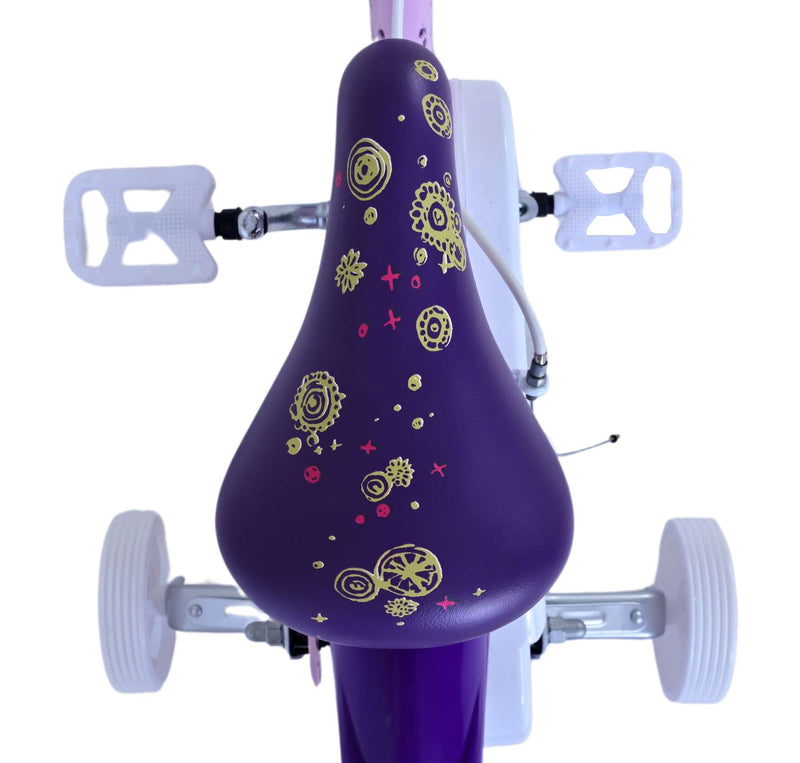 Load image into Gallery viewer, Wunsch disney wish kinderfiets - meisjes - 12 inch - paars - twee handremmen
