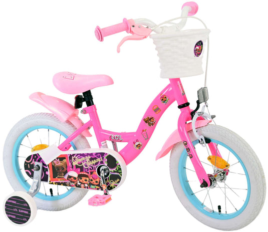 Volare dolls kinderfiets - meisjes - 14 inch - roze