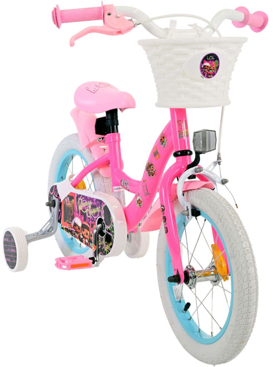 Volare dolls kinderfiets - meisjes - 14 inch - roze