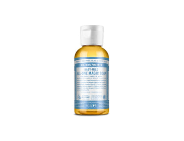 Dr. bronner's vloeibare zeep - pure castile - baby - parfumvrij - 60 ml