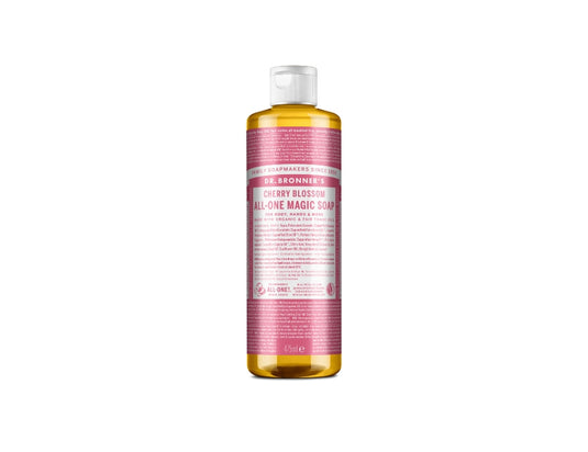 Dr. bronner's vloeibare zeep - pure castile - cherry blossom - 475 ml