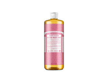 Dr. bronner's vloeibare zeep - pure castile - cherry blossom - 945 ml