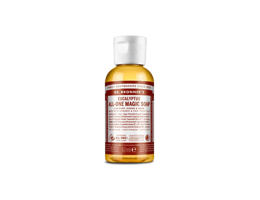 Dr. bronner's vloeibare zeep - pure castile - eucalyptus - 60 ml