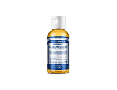 Dr. bronner's vloeibare zeep - pure castile - pepermunt - 60 ml