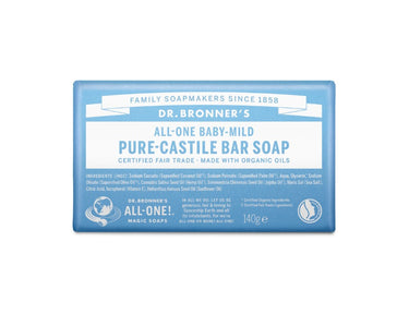Dr. bronner's zeepblok - pure castile - baby - parfumvrij
