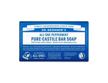 Dr. bronner's zeepblok - pure castile - pepermunt