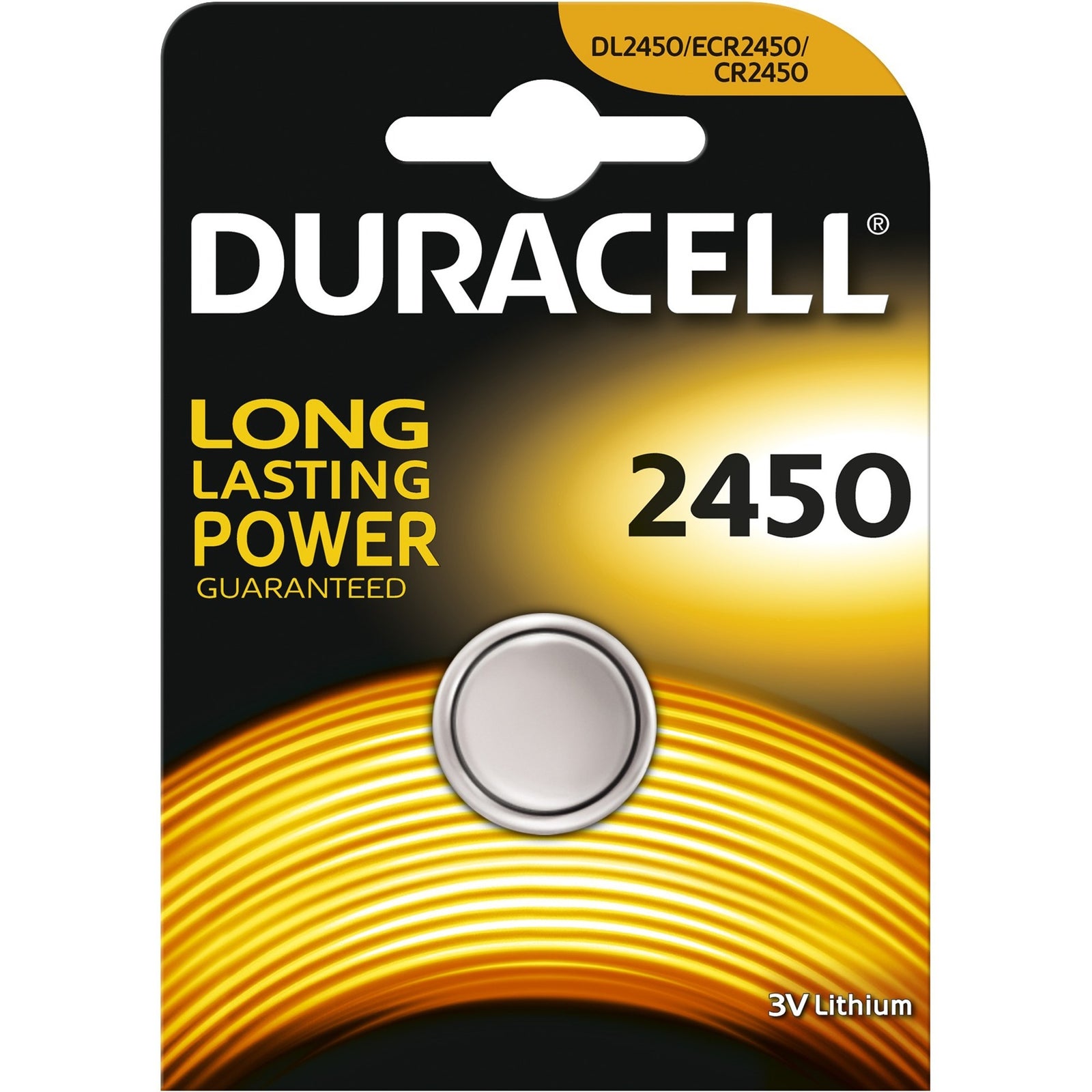 Batterij Duracell CR2450 3V knoopcel