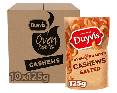 Duyvis dry roasted cashews (10x 125gr)