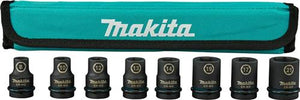 Makita accessoires makita krachtdoppenset impact black, 1 2 vk 8-delig