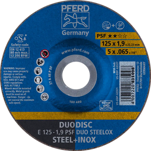 Pferd combischijf 125-1.9 inox duo