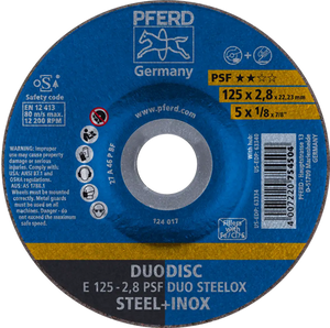 Pferd combischijf 125-2.8 duo steelox | 10 stuks