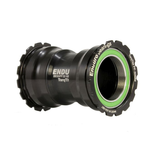 Enduro bearings torqtite bottom bracket - pf30 to 30mm (narrow) - a c ss - black