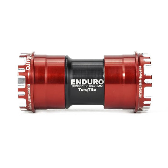 Enduro bearings torqtite bottom bracket - bb30 to 24mm - a c ss - red