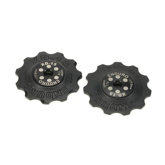 Enduro bearings derailleur pulleys - xd-15 - shimano - 11 speed - black