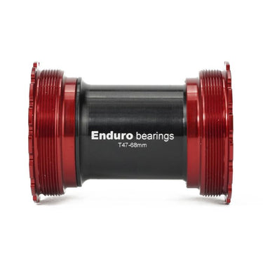 Enduro bearings t47 internal bottom bracket to 30mm (narrow) - a c ss - red