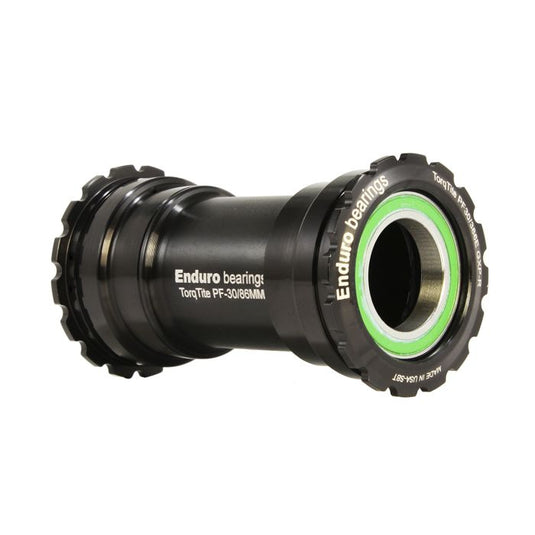 Enduro bearings torqtite bottom bracket - bb386 to gxp - a c ss - black