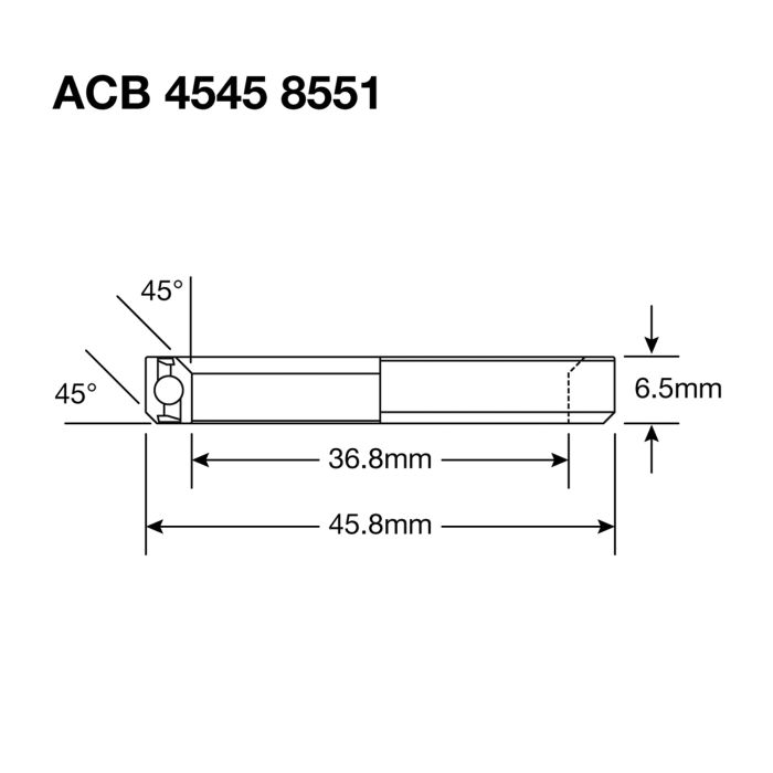 Afbeelding laden in galerijviewer, Enduro bearings acb 4545 s8551 bo - abec 5 - black oxide (angular contact) - 36,8x45,8x6,5 (45x45°)
