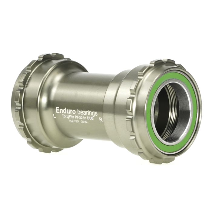 Afbeelding laden in galerijviewer, Enduro bearings torqtite bottom bracket - pf30 to dub - ss - graphite
