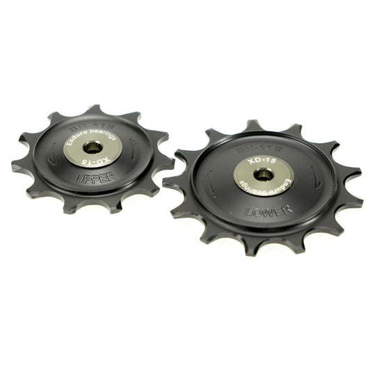 Enduro bearings derailleur pulleys - xd-15 - shimano grx - 11 speed 1x - black