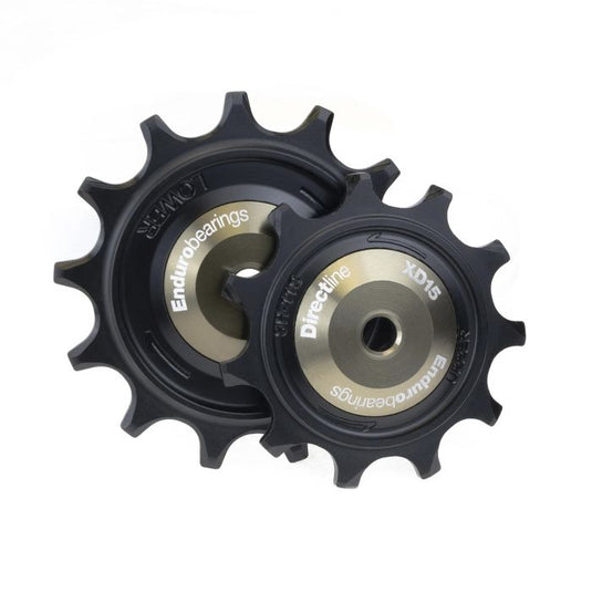 Enduro bearings derailleur pulleys - directline xd-15 - shimano grx - 11 speed - graphite