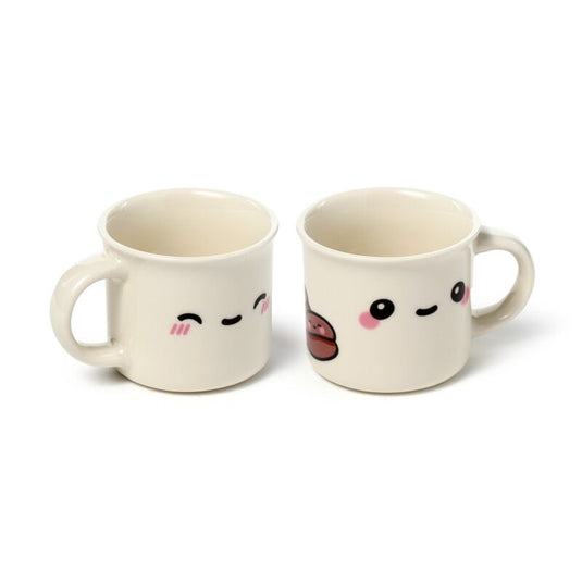 Foodiemals set 2 porselein espresso kopjes