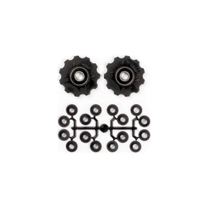 derailleurwieltjes 11 tanden 7-11V zwart 2 stuks