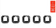 Eurofender bevestigingsplaat tempo square (5st)