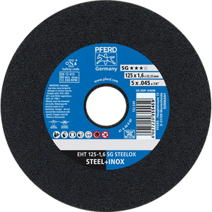 Pferd dss inox a46 125-1.6 | 25 stuks