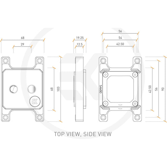 EKWB EKWB EK-Quantum Magnitude D-RGB AM4 Nickel + Plexi
