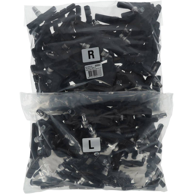 Load image into Gallery viewer, Elvedes velgremblokken v-brake 70mm symmetrisch (100pr)
