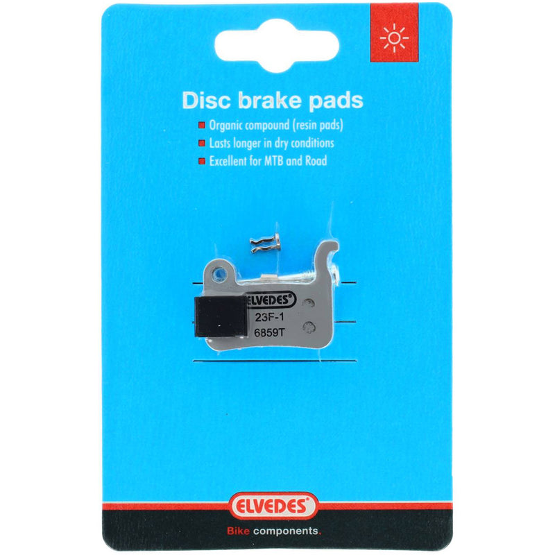 Load image into Gallery viewer, Elvedes schijfremblokset - shimano - organische compound (resin) - 1 paar
