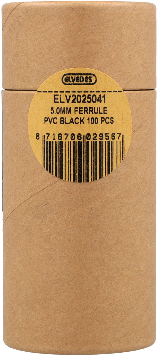 Elvedes cable systems bv kabelhoedjes ø5,0mm pvc - zwart